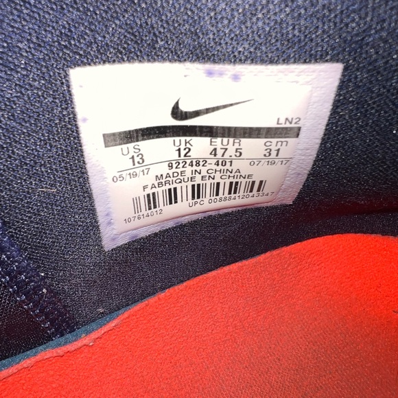 Nike Kobe A.D mid rise obsidian, and orange color way - Picture 3 of 6